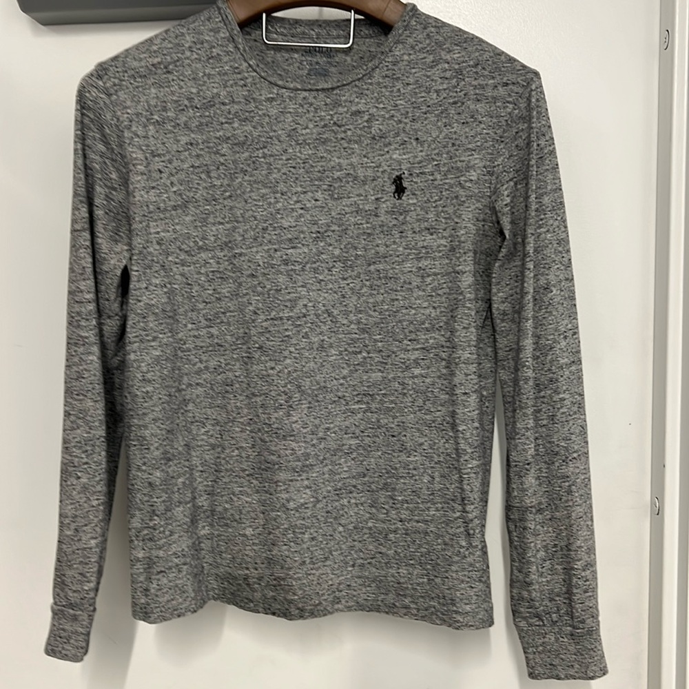 Polo Ralph Lauren Small Gray long sleeve T with Gray Horse